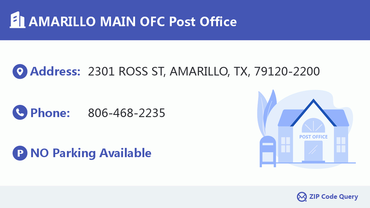 Post Office:AMARILLO MAIN OFC