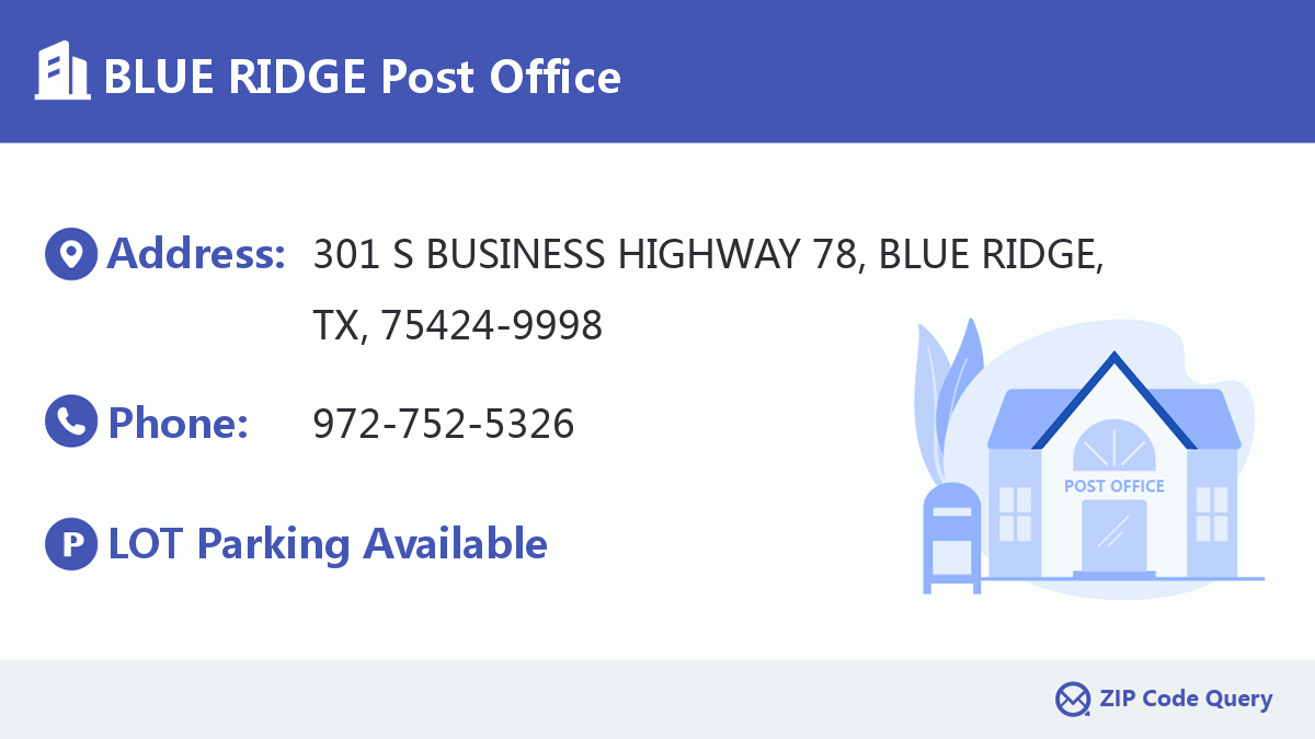 Post Office:BLUE RIDGE