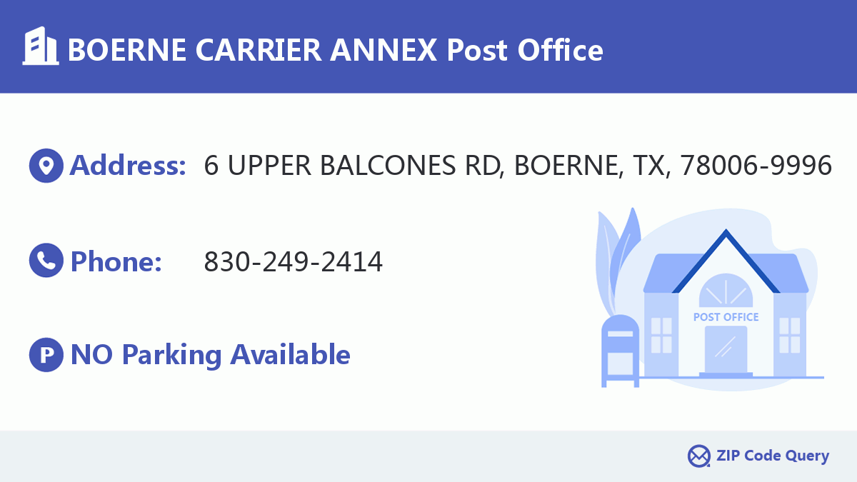 Post Office:BOERNE CARRIER ANNEX