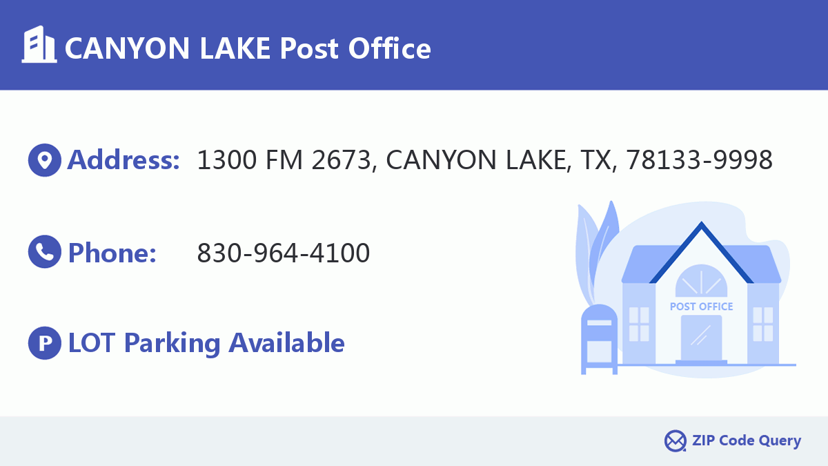 Post Office:CANYON LAKE