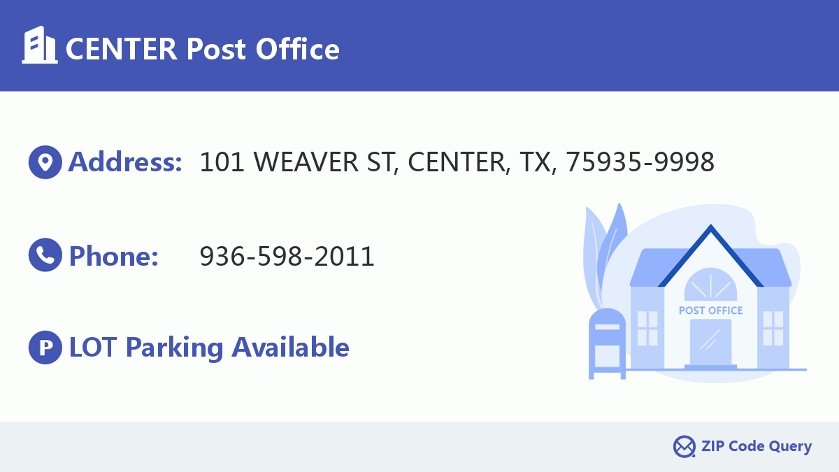 Post Office:CENTER
