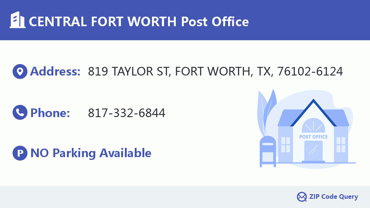 Post Office:CENTRAL FORT WORTH