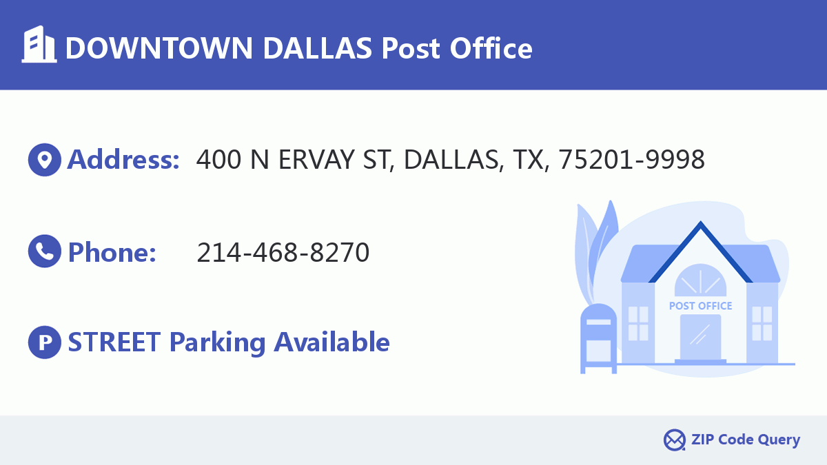 Post Office:DOWNTOWN DALLAS
