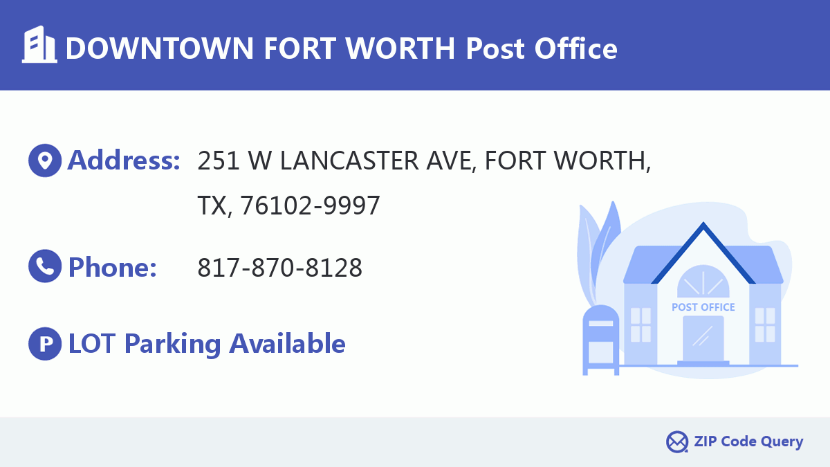 Post Office:DOWNTOWN FORT WORTH