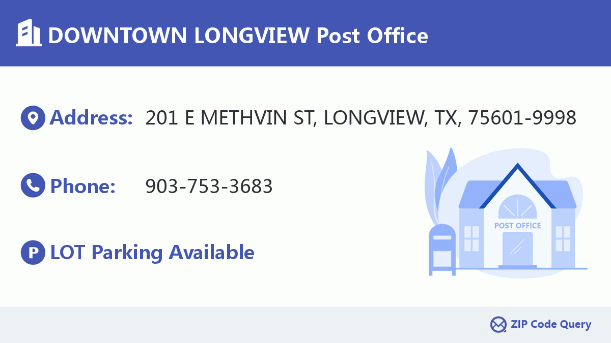 Post Office:DOWNTOWN LONGVIEW