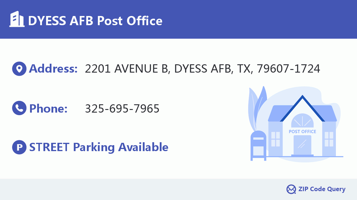 Post Office:DYESS AFB