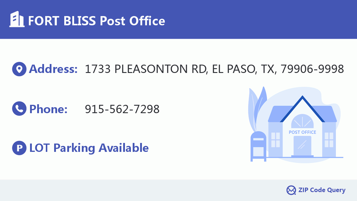 Post Office:FORT BLISS