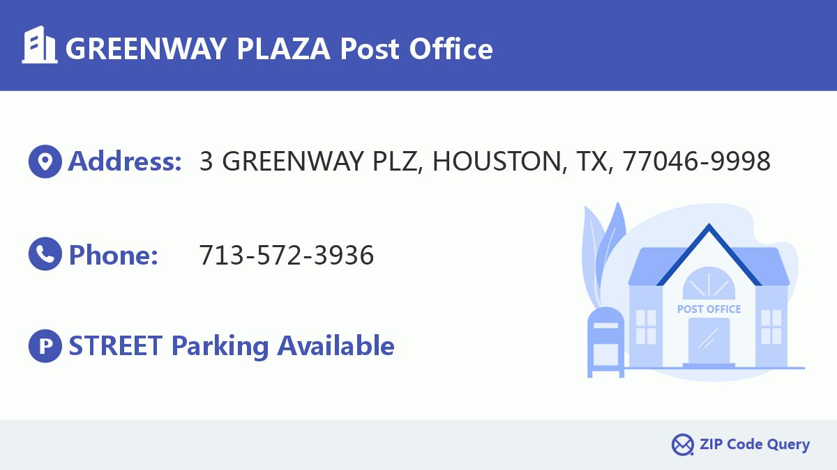 Post Office:GREENWAY PLAZA