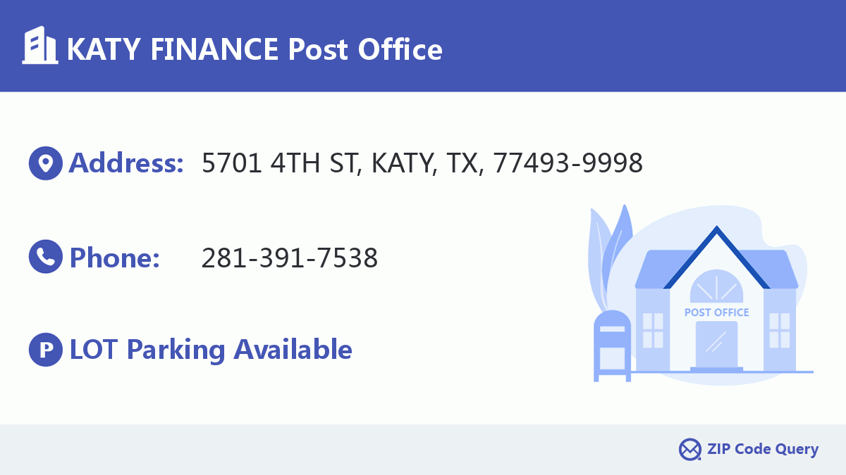 Post Office:KATY FINANCE