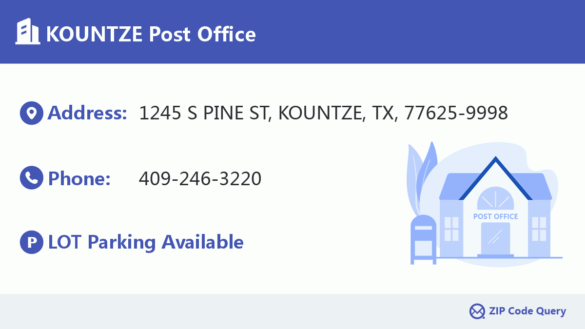 Post Office:KOUNTZE
