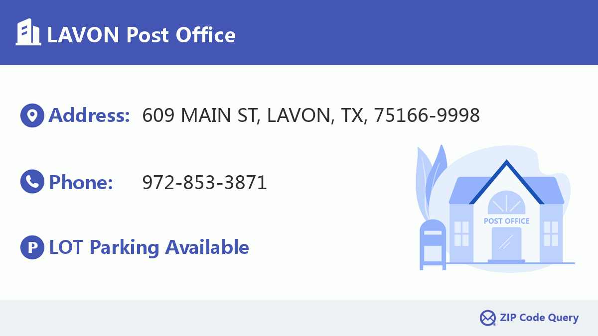 Post Office:LAVON