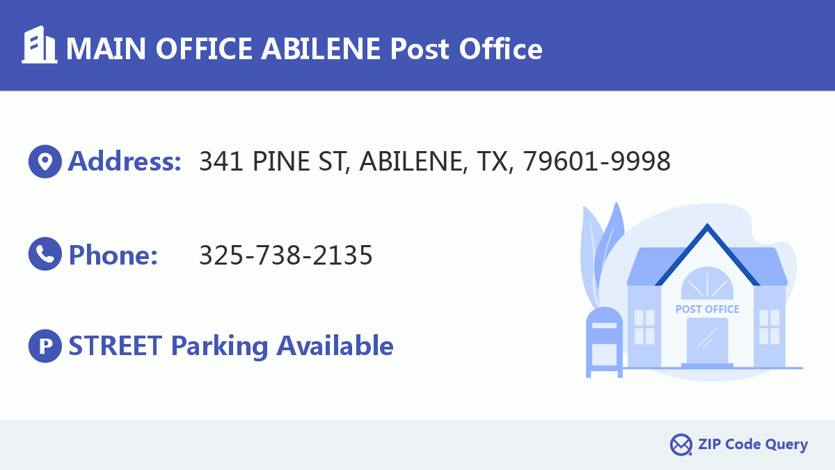 Post Office:MAIN OFFICE ABILENE