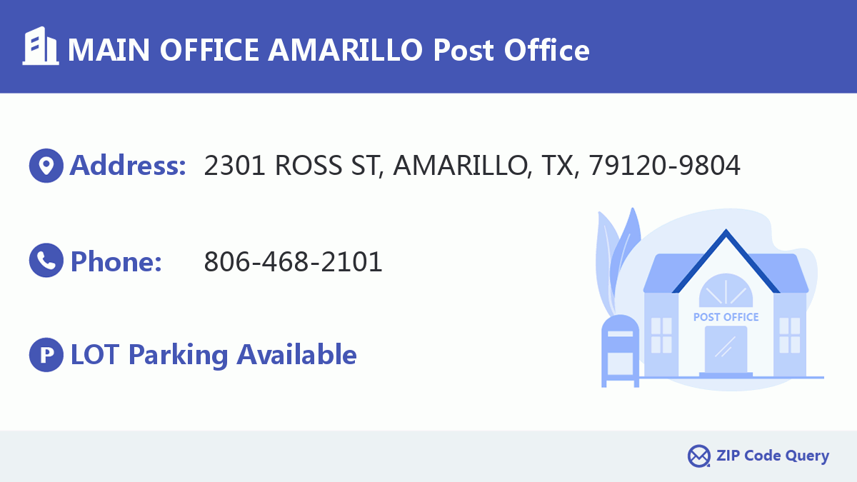Post Office:MAIN OFFICE AMARILLO