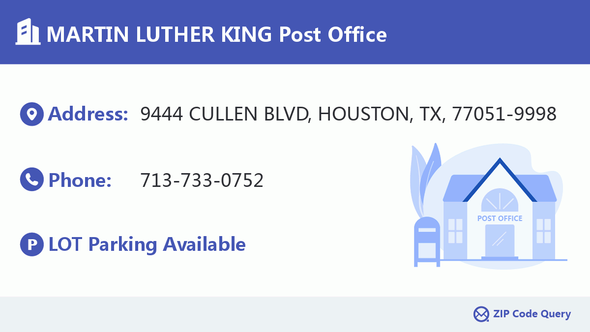 Post Office:MARTIN LUTHER KING