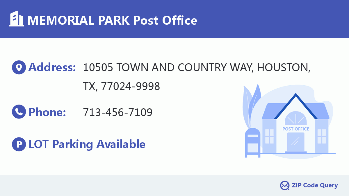 Post Office:MEMORIAL PARK