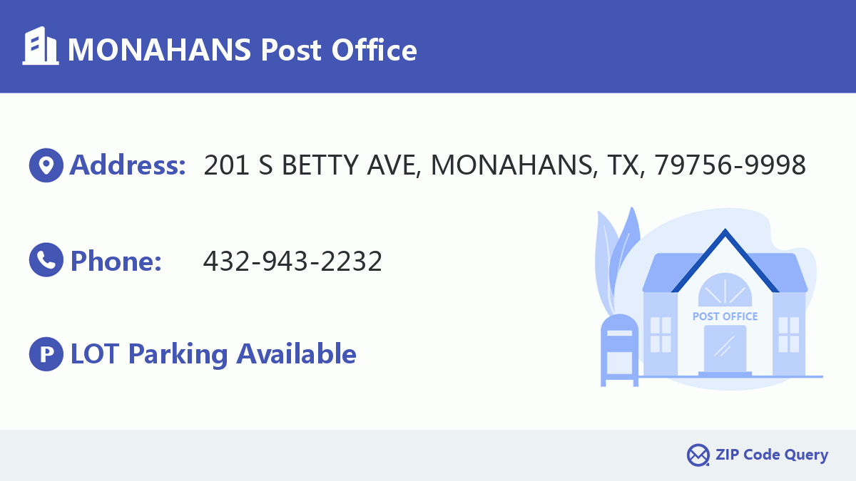 Post Office:MONAHANS