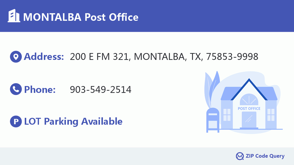 Post Office:MONTALBA