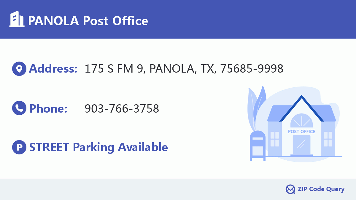Post Office:PANOLA