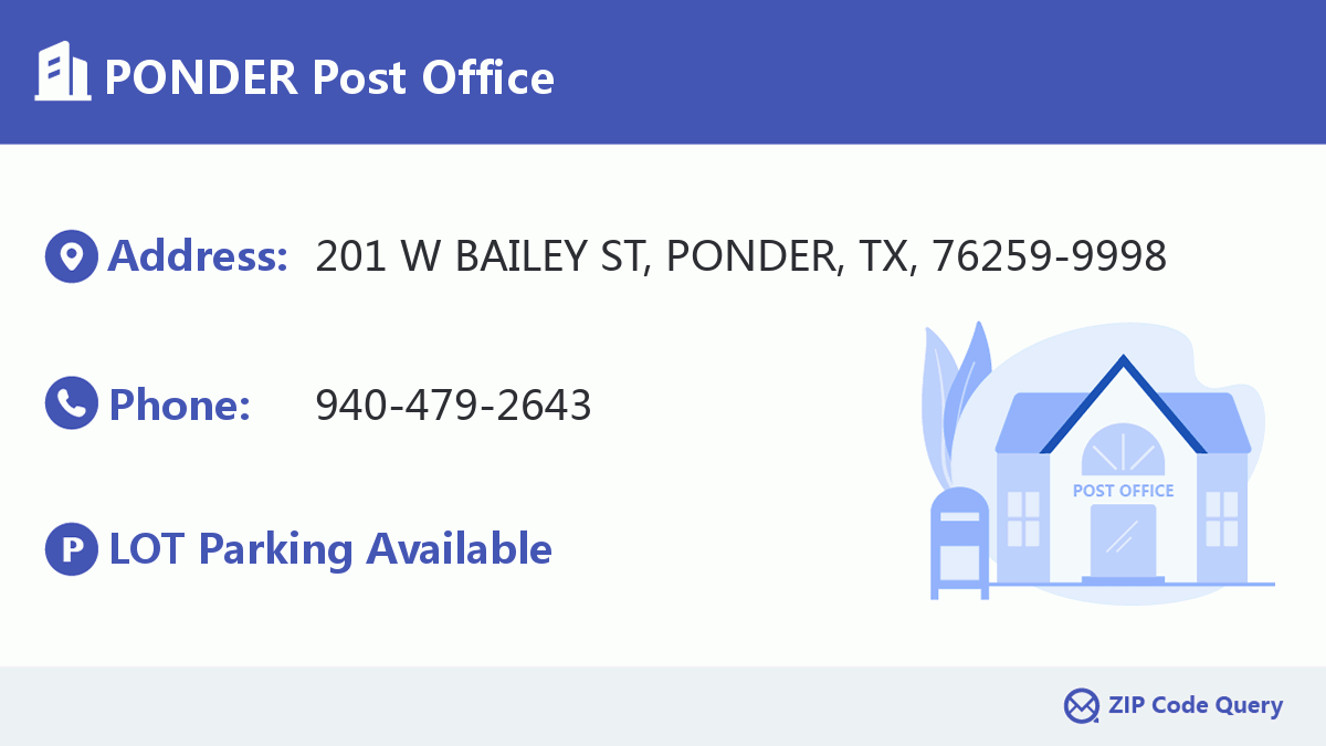 Post Office:PONDER