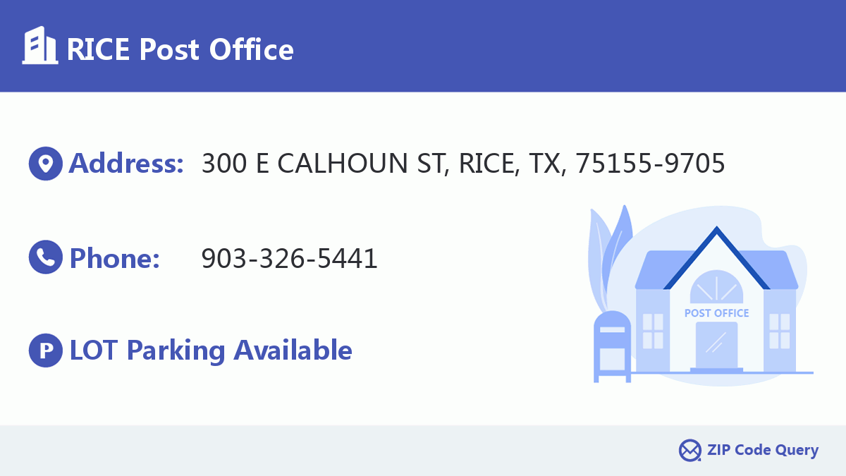 Post Office:RICE