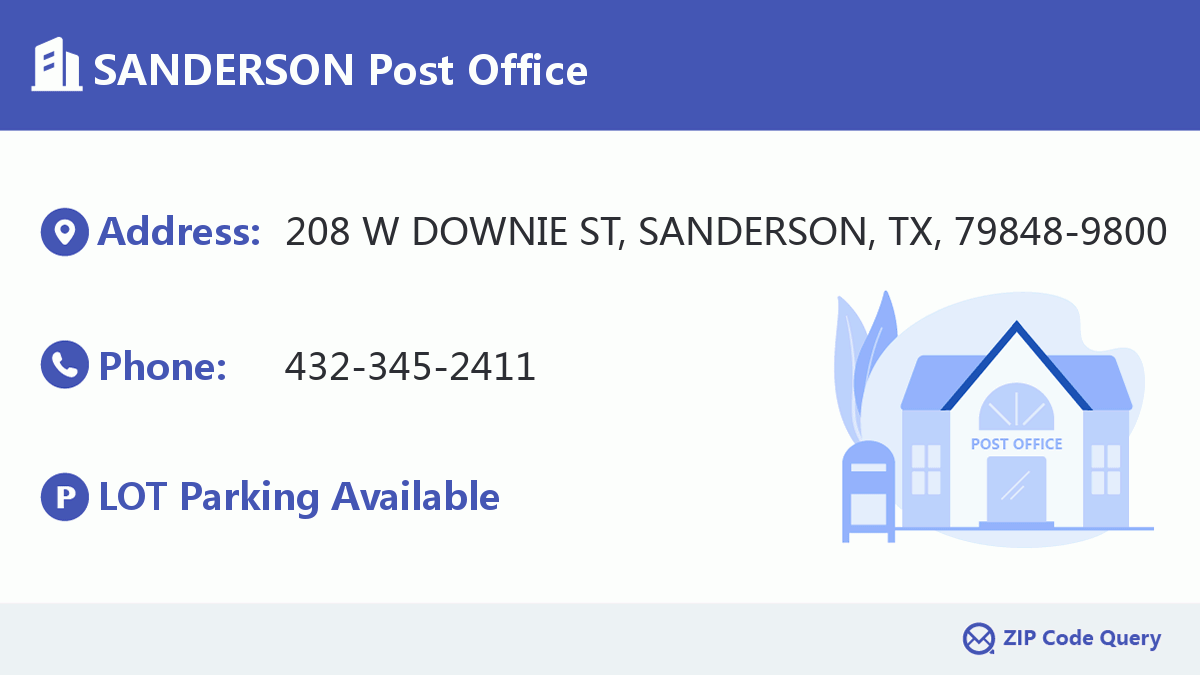 Post Office:SANDERSON