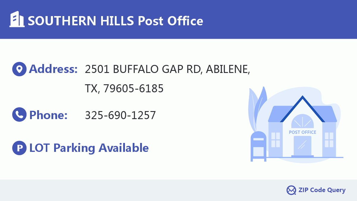 Post Office:SOUTHERN HILLS