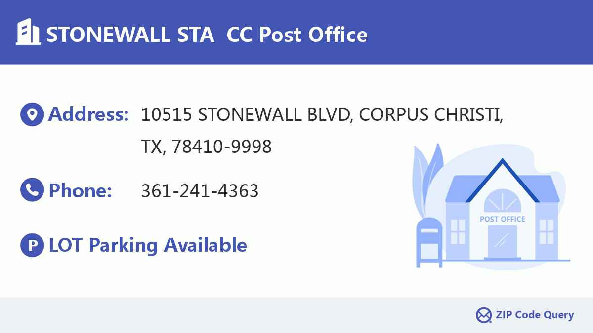 Post Office:STONEWALL STA  CC