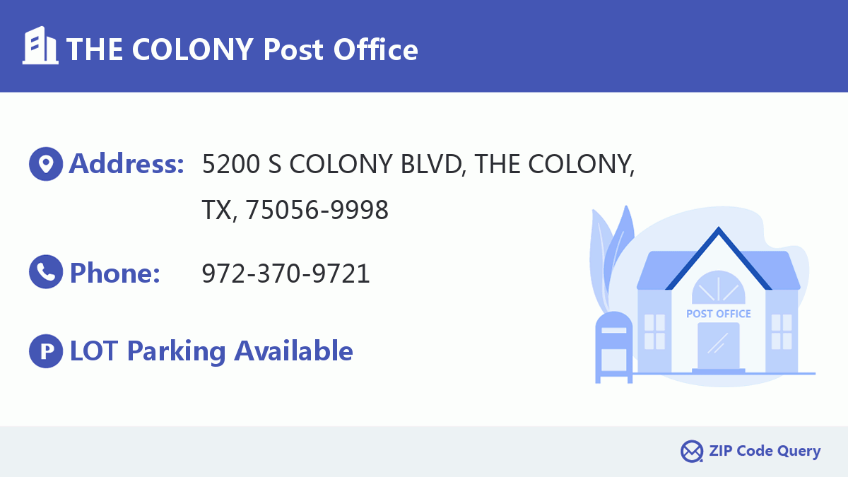 Post Office:THE COLONY