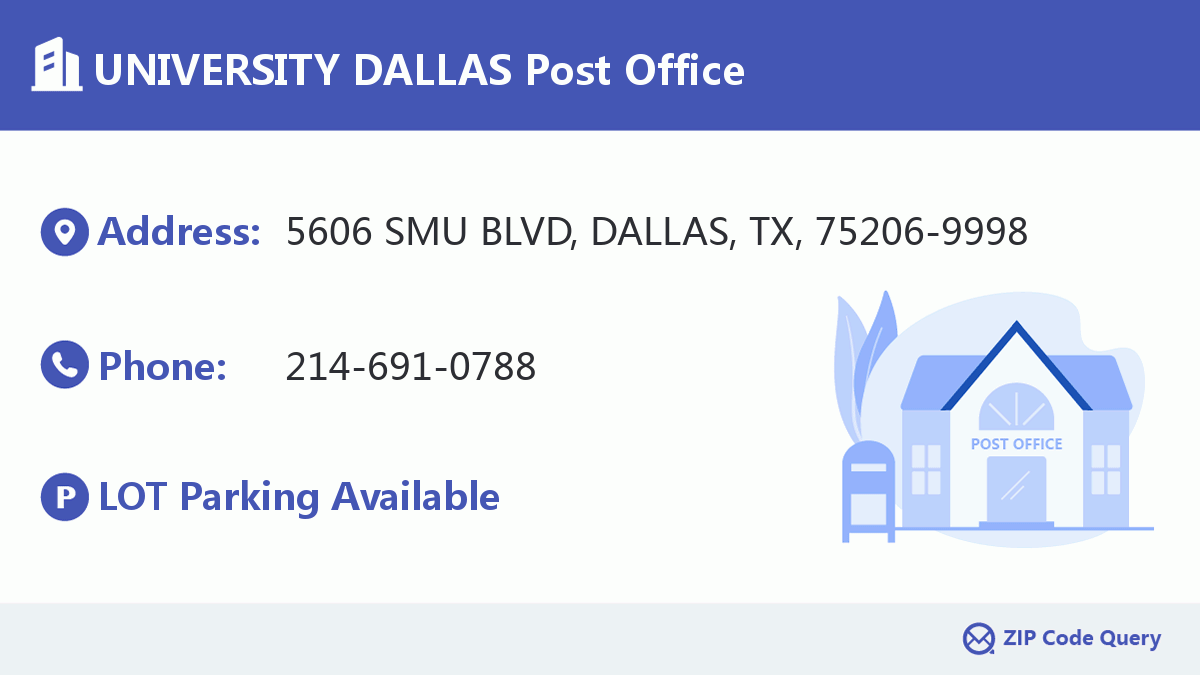 Post Office:UNIVERSITY DALLAS