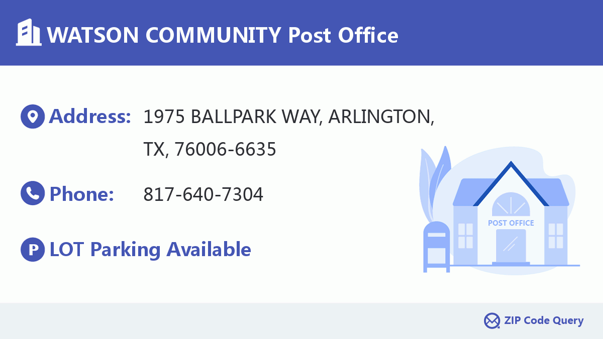 Post Office:WATSON COMMUNITY