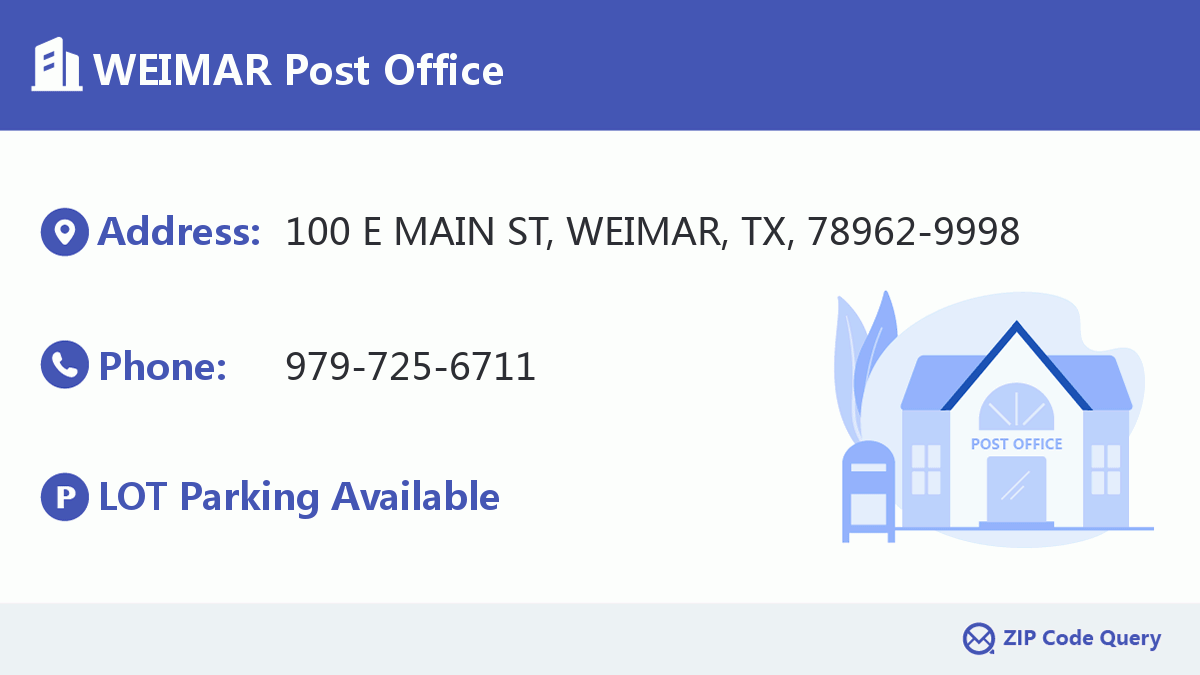 Post Office:WEIMAR