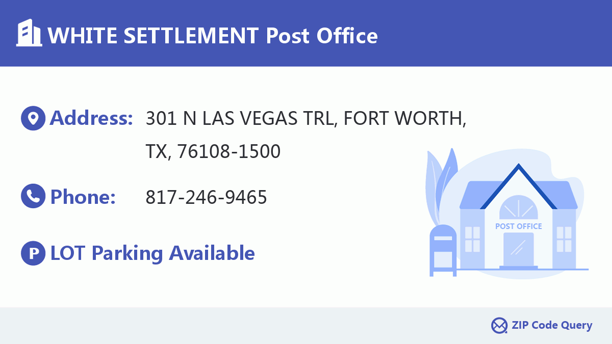 Post Office:WHITE SETTLEMENT