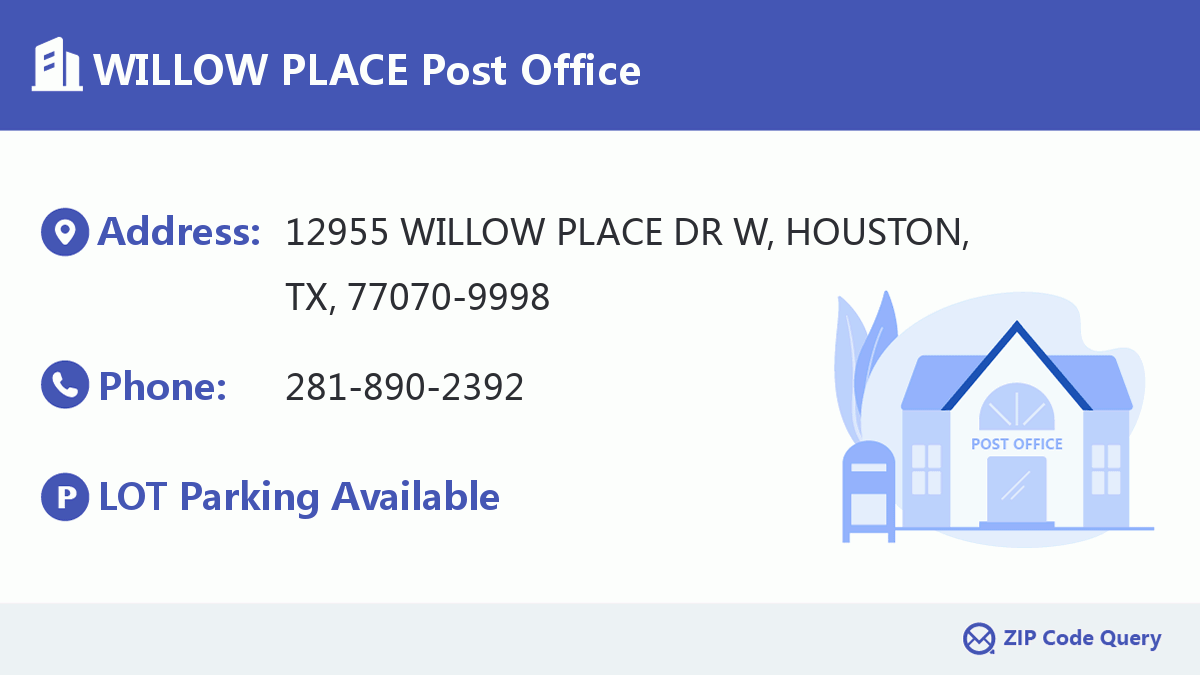 Post Office:WILLOW PLACE
