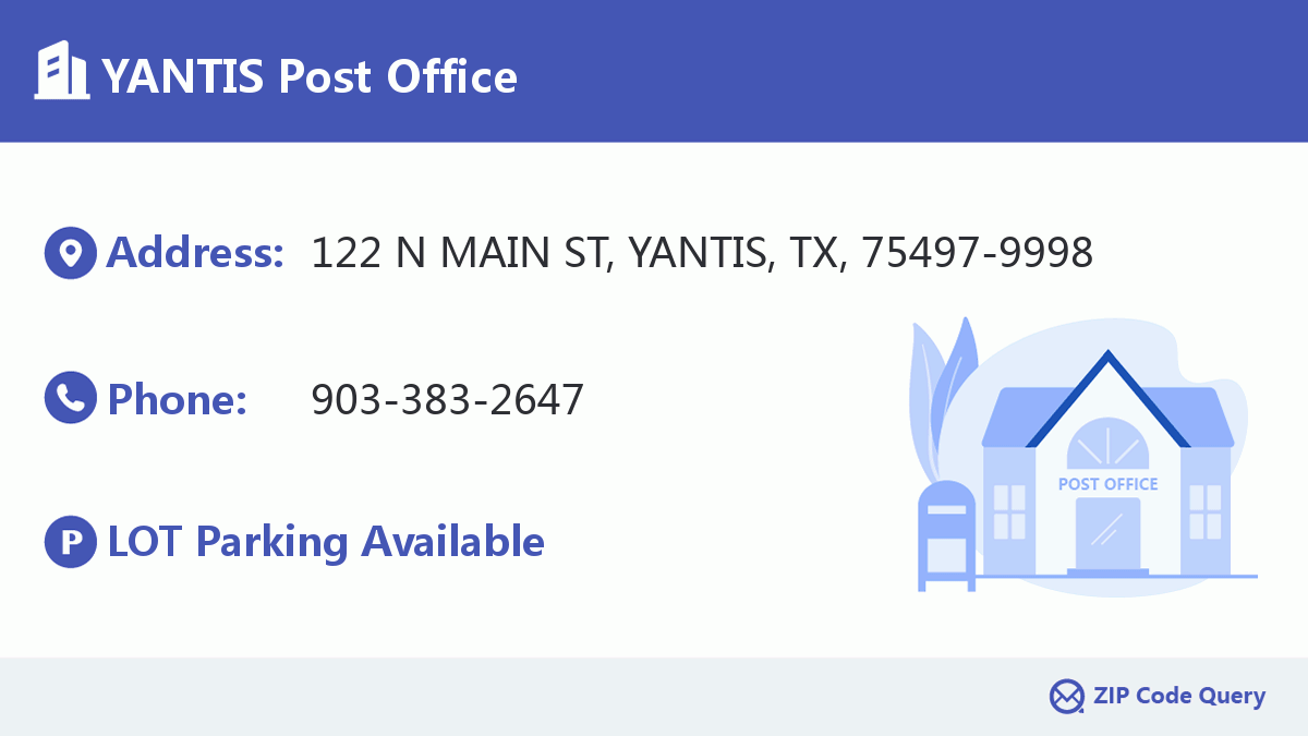 Post Office:YANTIS